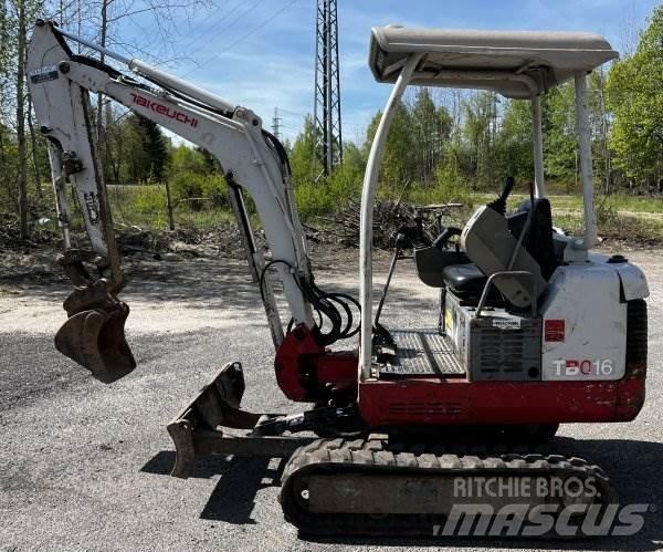 Takeuchi TB 016 Miniekskavaatorid < 7 t