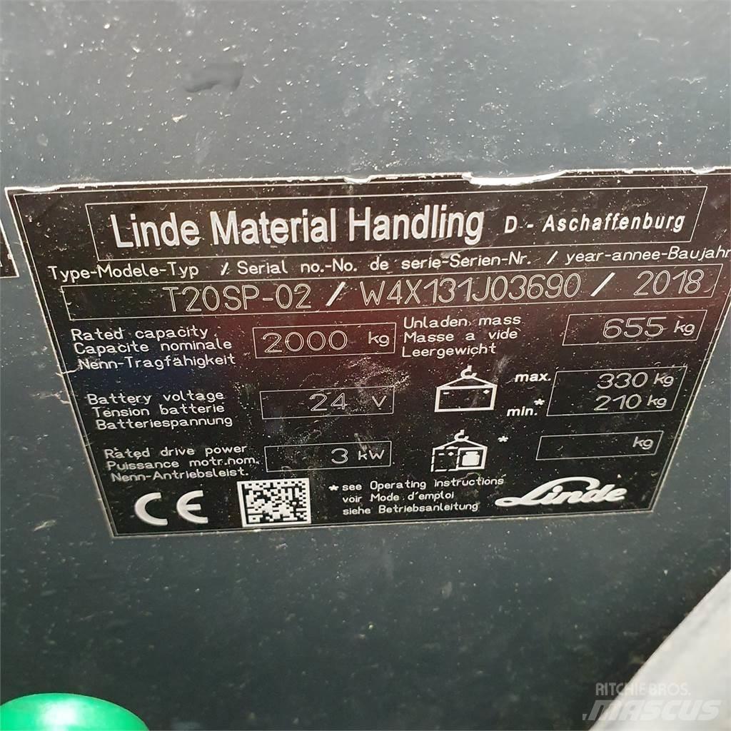Linde T20SP-lang Elektriline alusesiirdaja