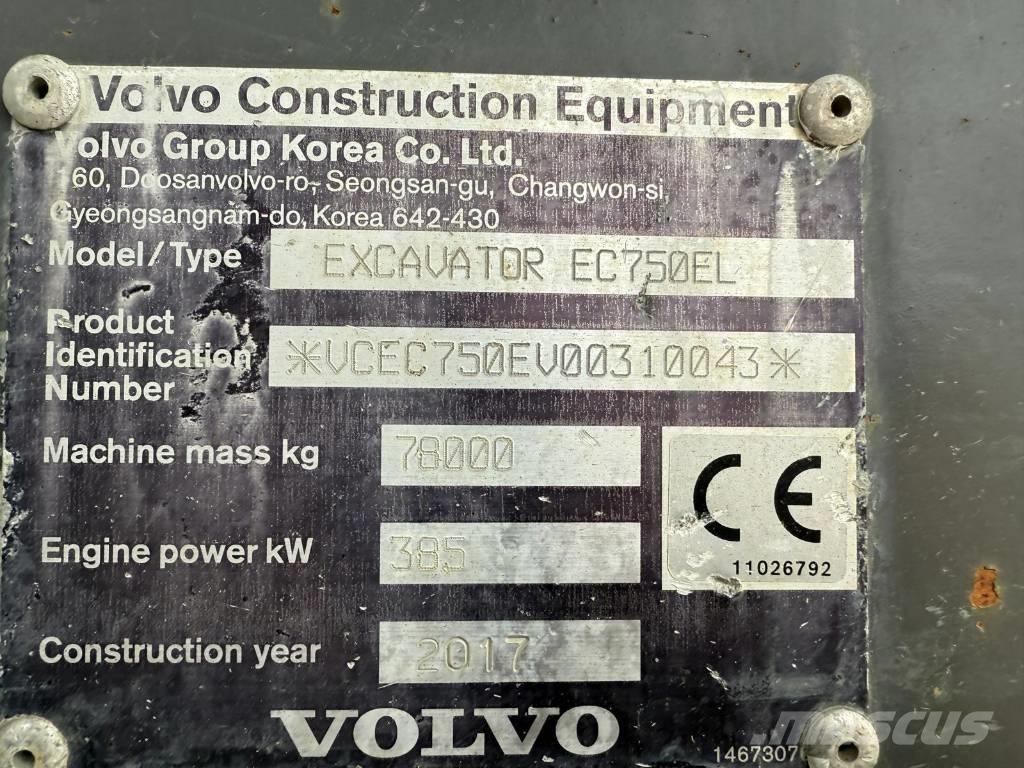 Volvo EC 750 EL Roomikekskavaatorid