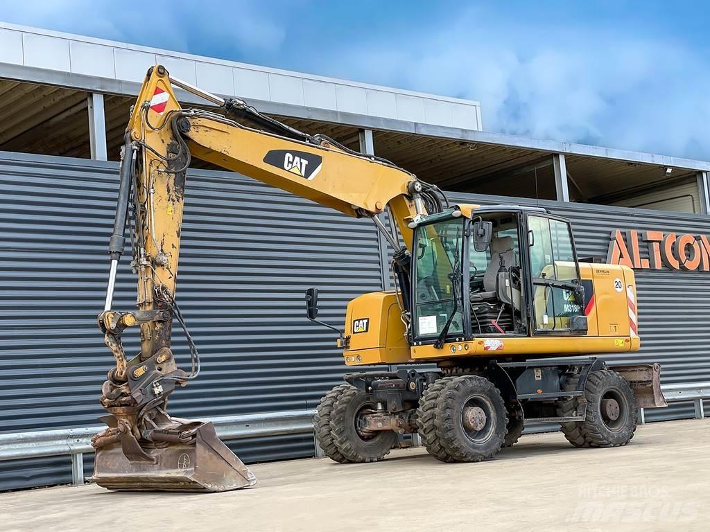 CAT M318F Ratasekskavaatorid