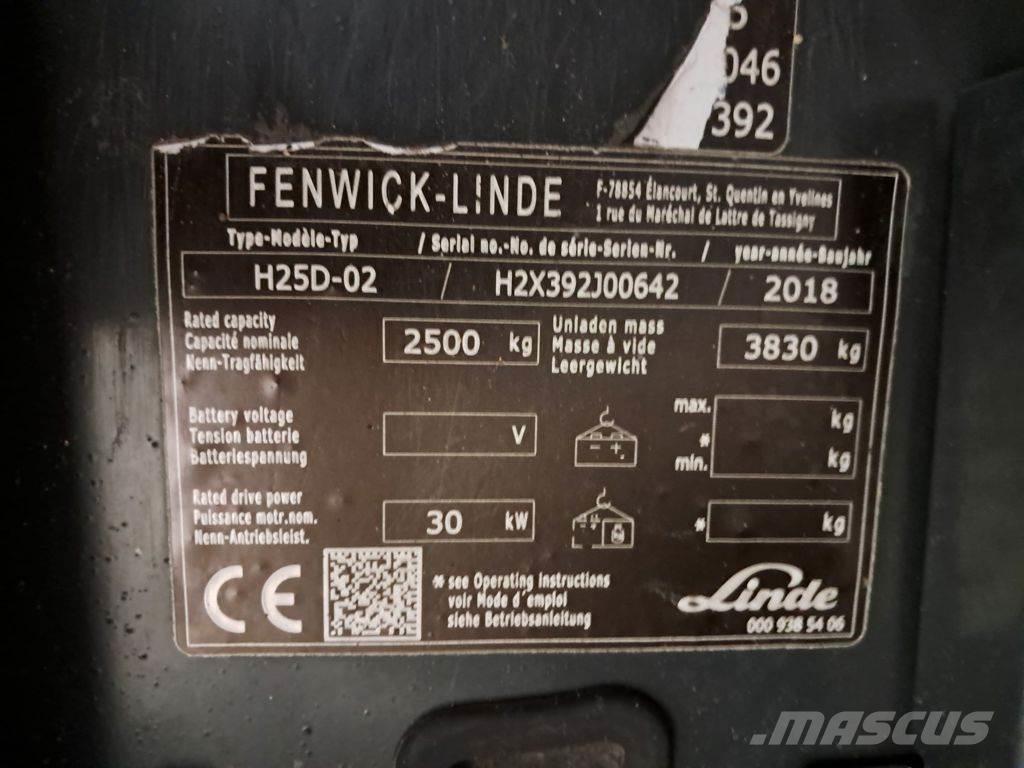 Linde H25D-02 Diiseltõstukid