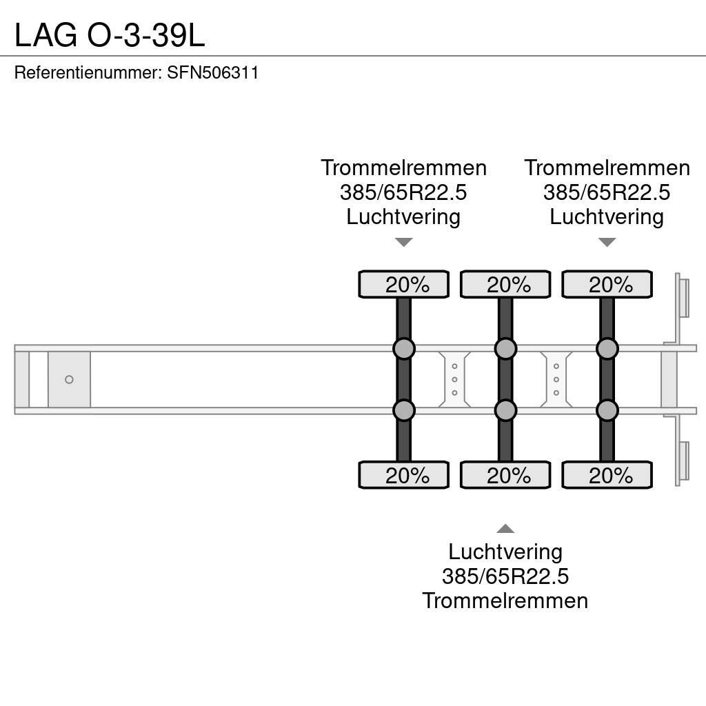 LAG O-3-39L Konteinerveo poolhaagised
