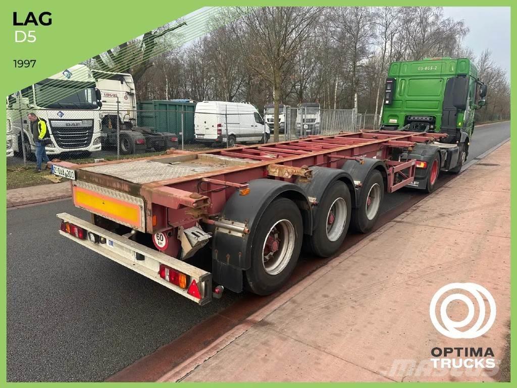 LAG O-3-39L Konteinerveo poolhaagised