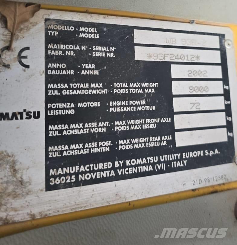 Komatsu WB 93 R-2 Ekskavaatorlaadurid