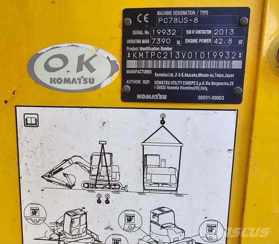 Komatsu PC 78 US-8 Väikeekskavaatorid 7t-12t