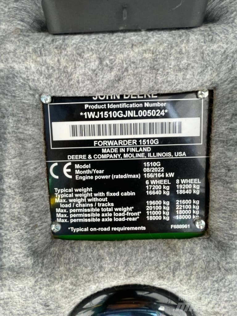John Deere 1510G Forwarderid