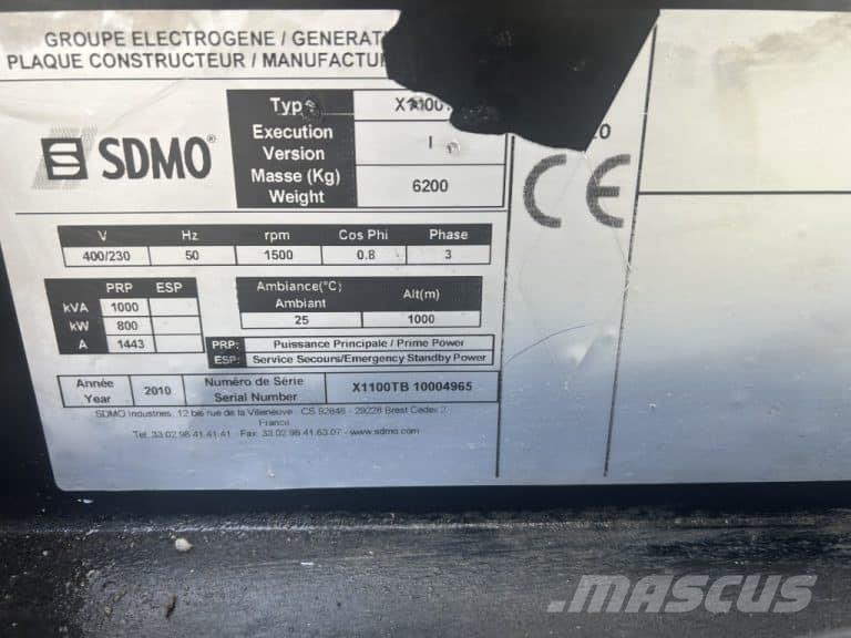 Sdmo X1100 TB Diiselgeneraatorid
