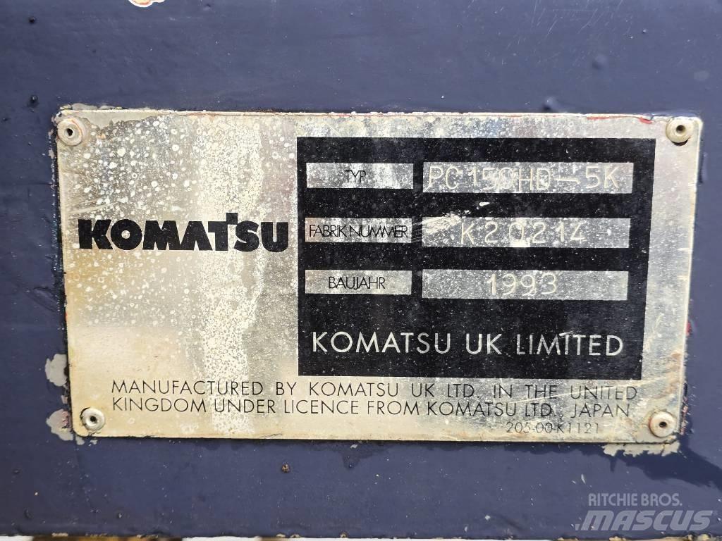 Komatsu PC 150 HD-5K Roomikekskavaatorid