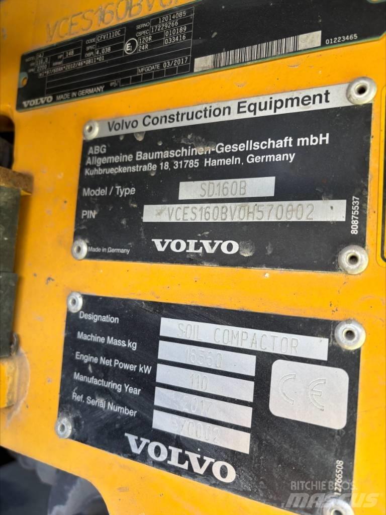 Volvo SD 160 B Ühe trumliga rullid