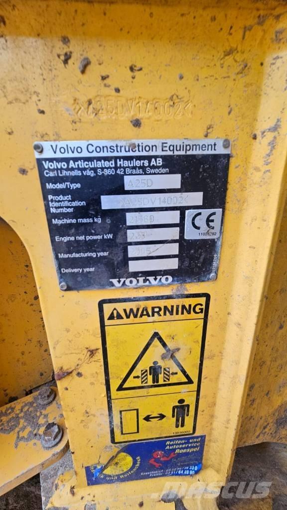 Volvo A 25 D Liigendraamiga pinnaseveokid