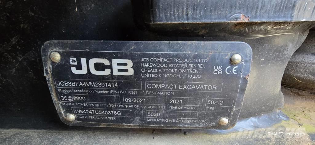 JCB 50 Z-2 Miniekskavaatorid < 7 t