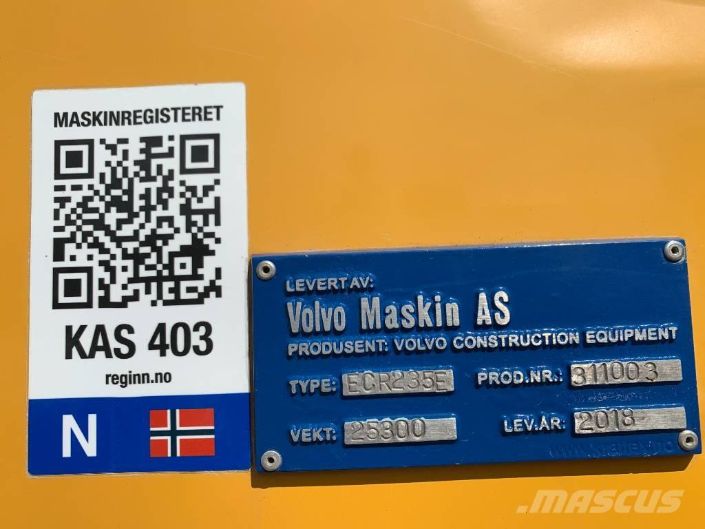 Volvo ECR235EL Roomikekskavaatorid