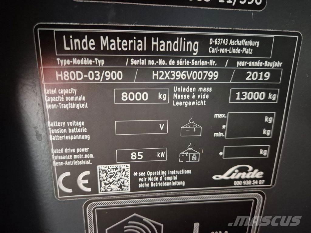 Linde H80D-03/900 Diiseltõstukid