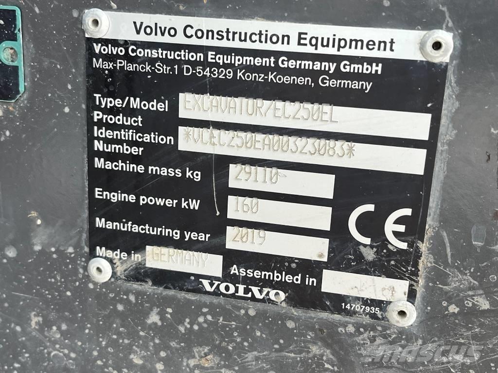 Volvo EC 250 EL Roomikekskavaatorid