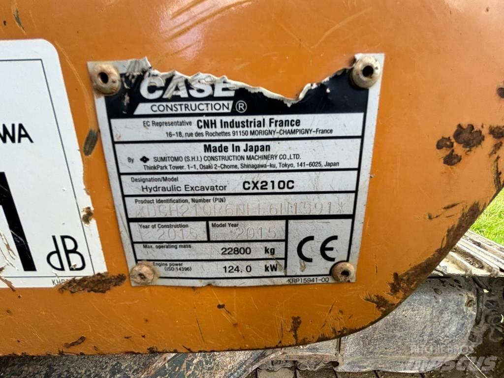 CASE CX 210 C Roomikekskavaatorid