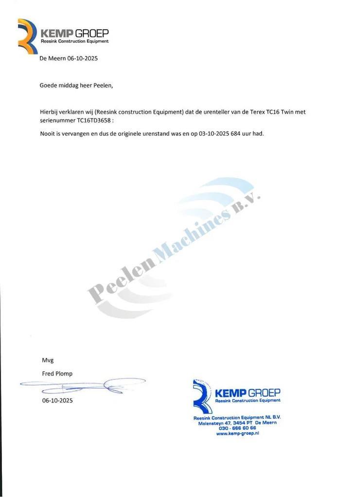 Terex TC16 Miniekskavaatorid < 7 t