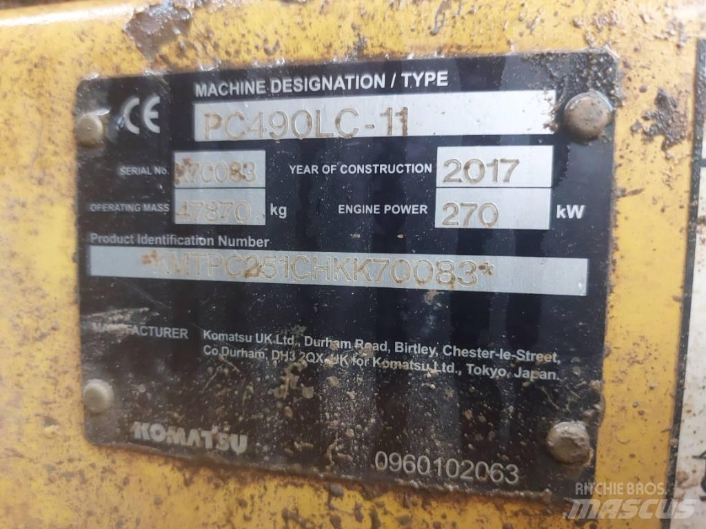 Komatsu PC490LC-11 Roomikekskavaatorid