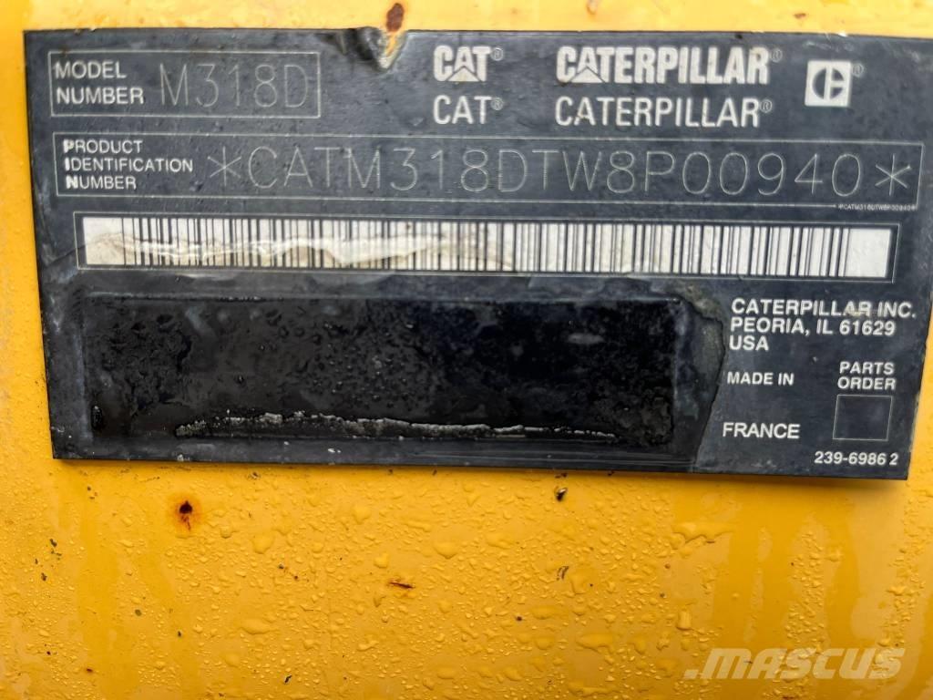 CAT M 318 D Ratasekskavaatorid