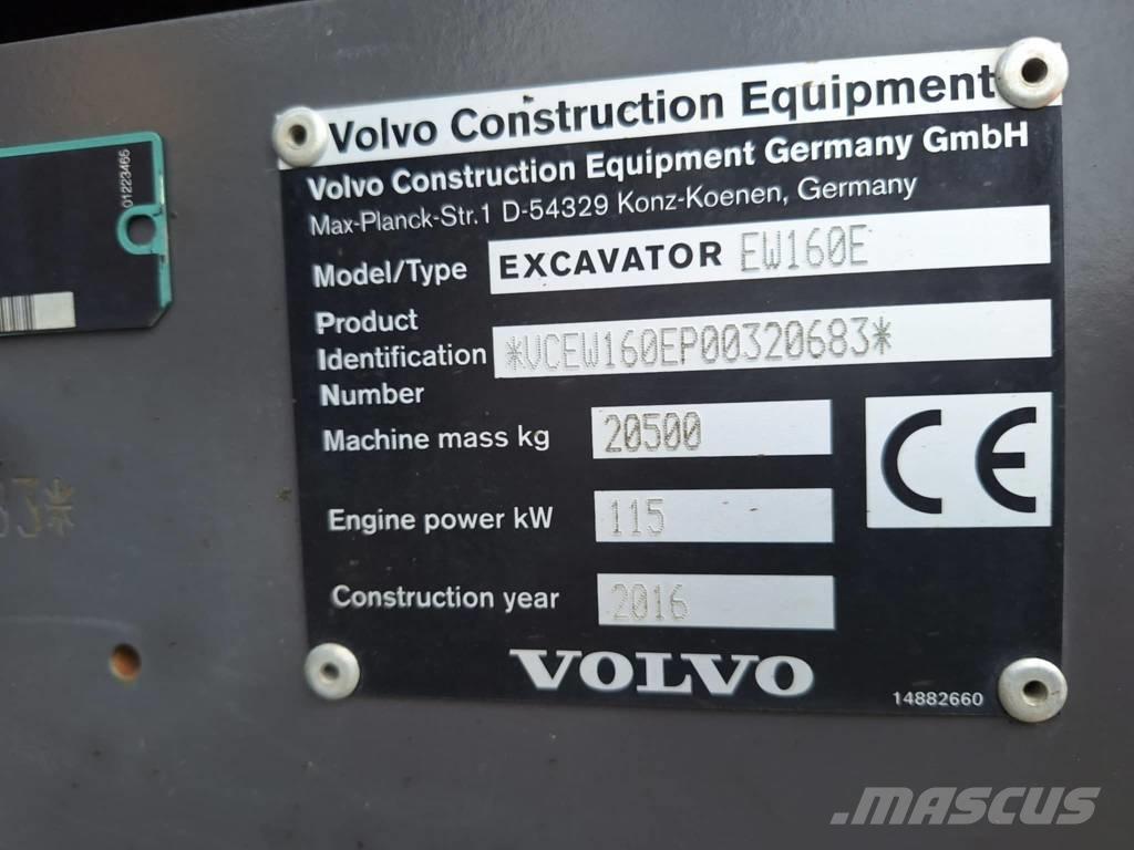 Volvo EW 160 E Ratasekskavaatorid