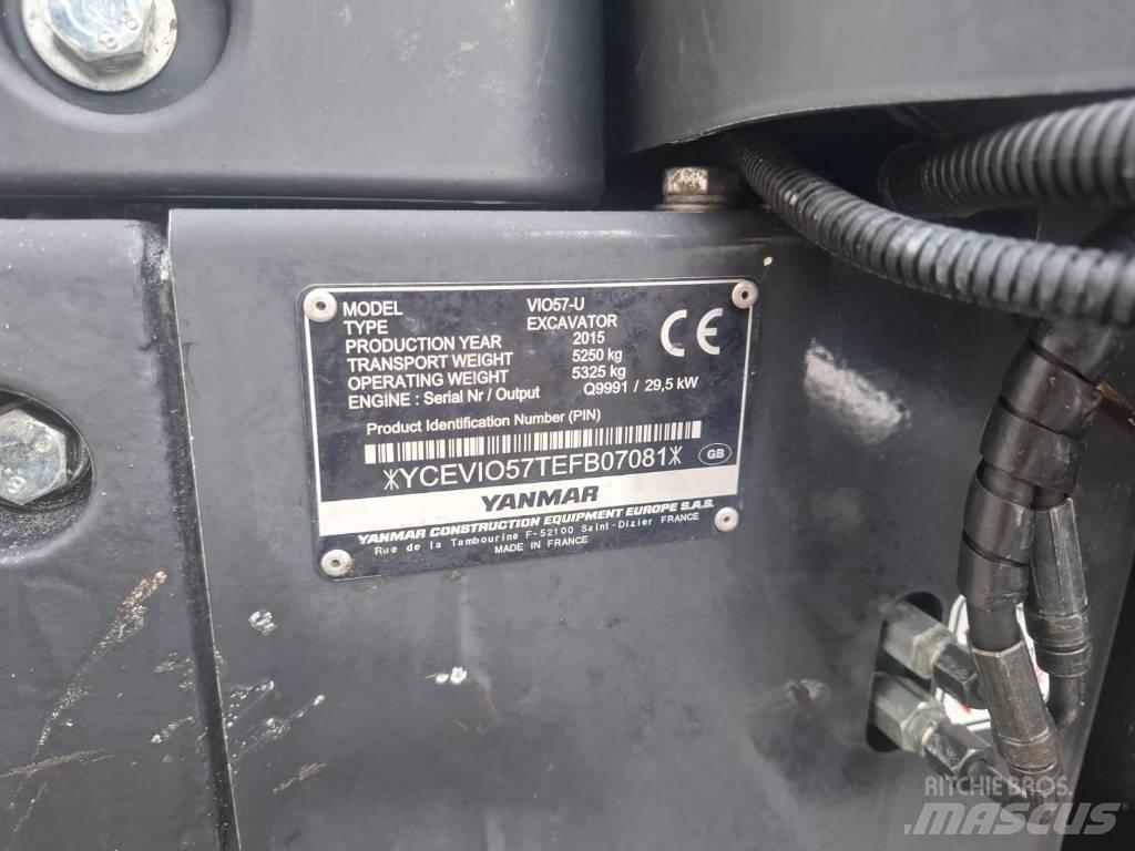 Yanmar Vio 57-U Miniekskavaatorid < 7 t