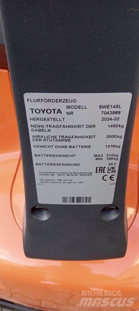 Toyota BT SWE145L Järelkäidavad virnastajad