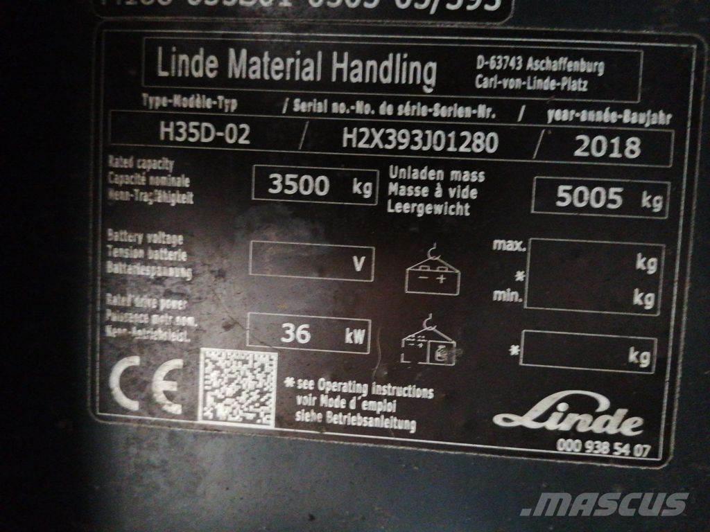 Linde H35D-02 Diiseltõstukid