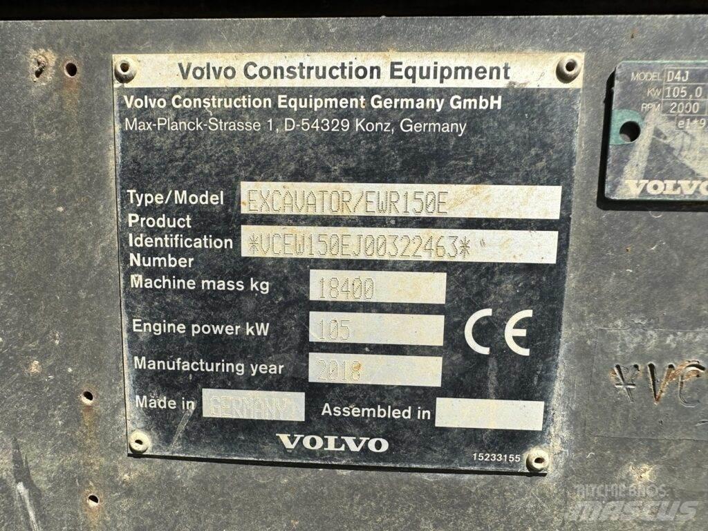 Volvo EWR150E Ratasekskavaatorid