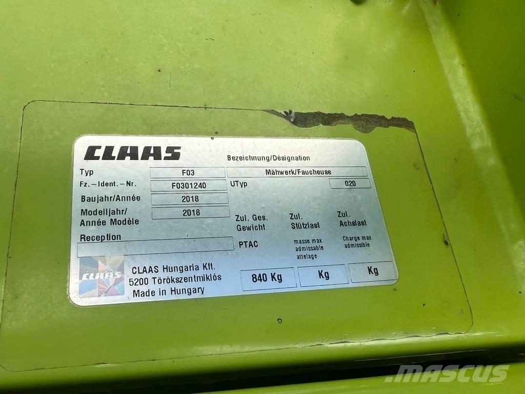 CLAAS Corto 310 FN Niidukid