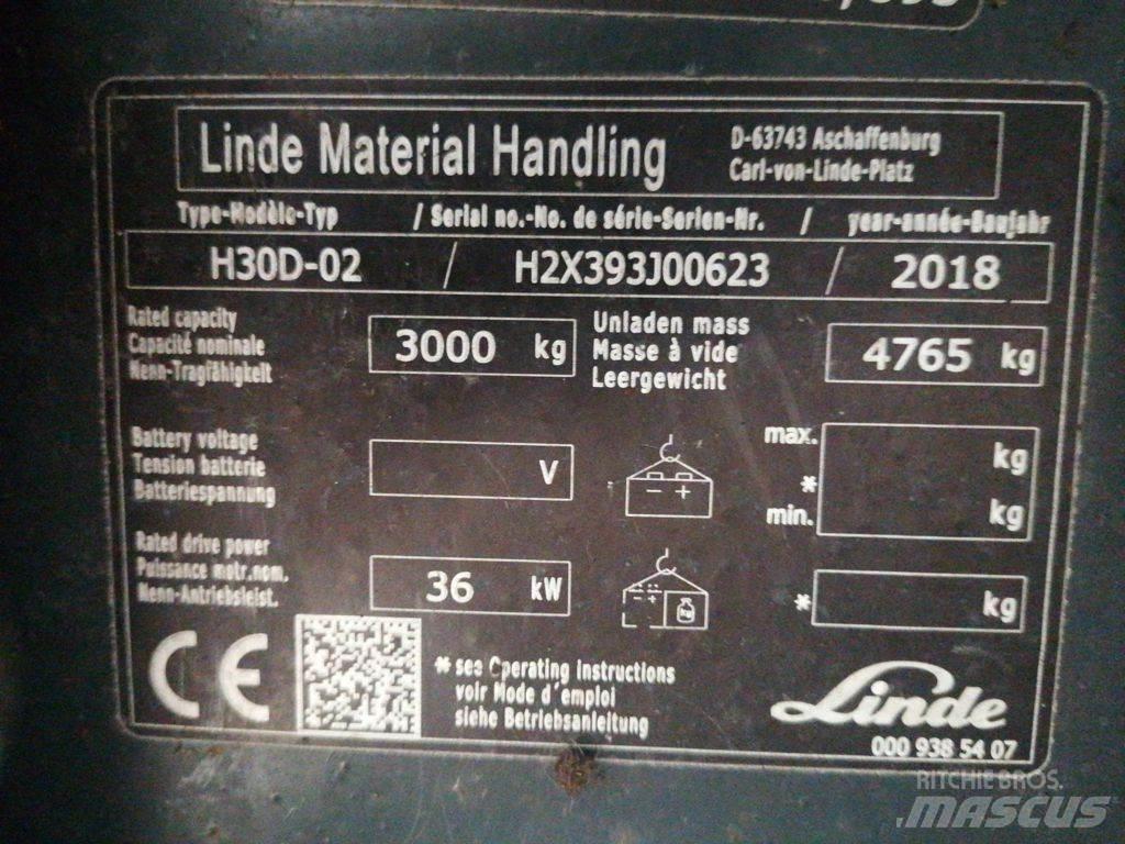 Linde H30D-02 Diiseltõstukid