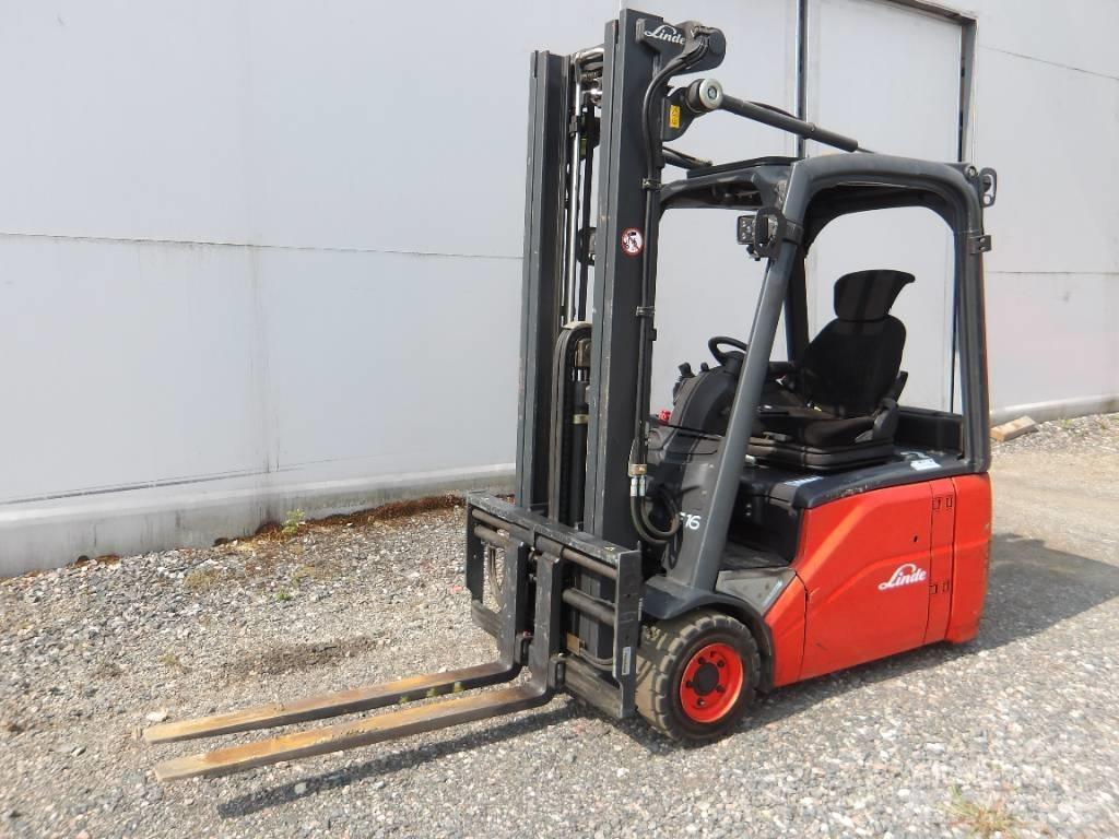 Linde E 16 Elektritõstukid