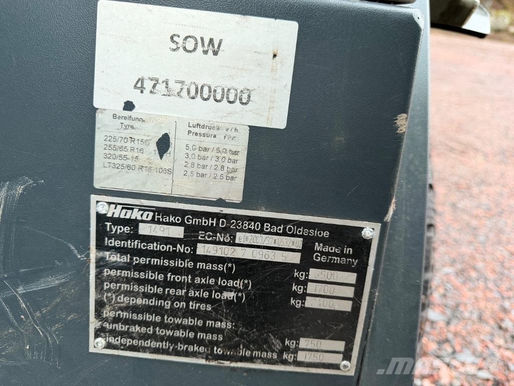 Hako Citymaster 1600 Tänavapuhastusmasinad