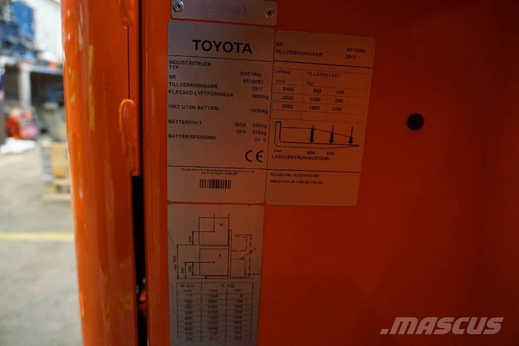 Toyota SSE160L Platvormiga virnastajad