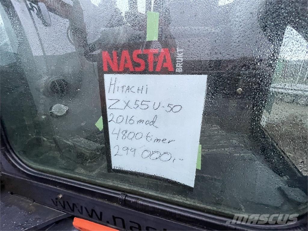 Hitachi ZX55U-5 Miniekskavaatorid < 7 t