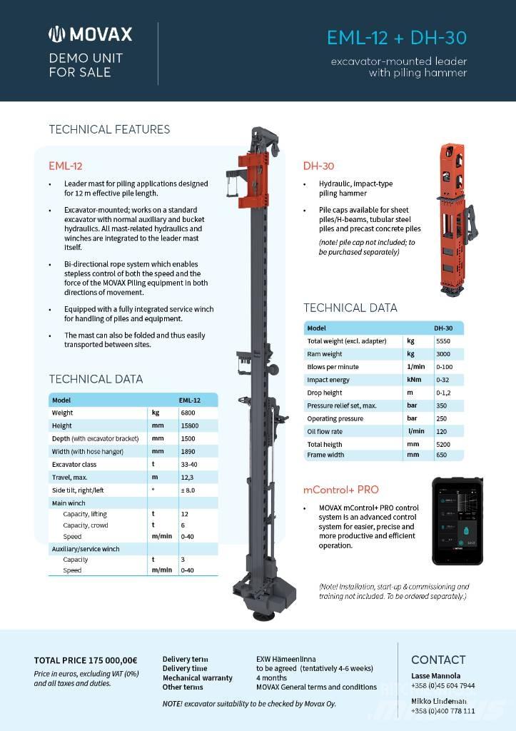 Movax EML-12 & DH-30 Hüdrohaamrid