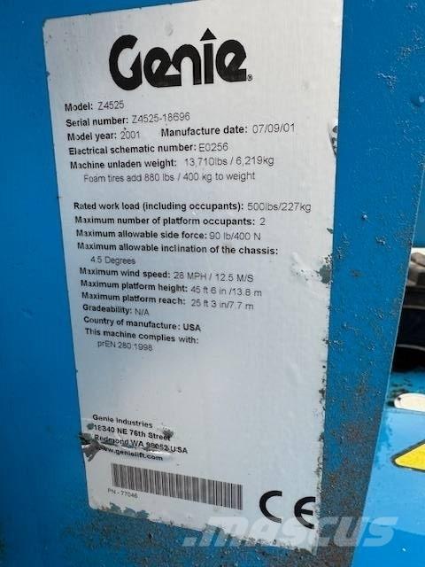 Genie Z 45/25 Iseliikuvad poomtõstukid
