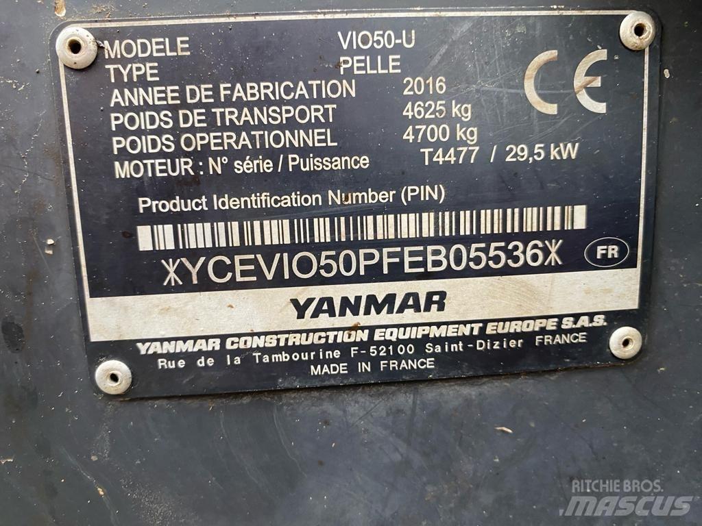Yanmar Vio 50 U Miniekskavaatorid < 7 t