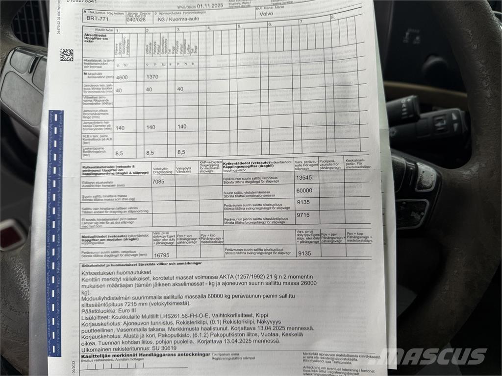 Volvo FH 520 6X2 Konksliftveokid