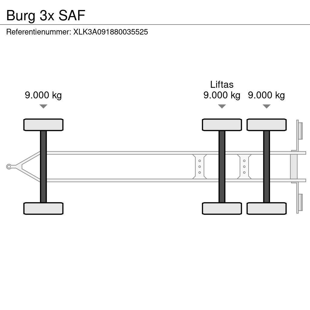 Burg 3x SAF Konteinerveohaagised