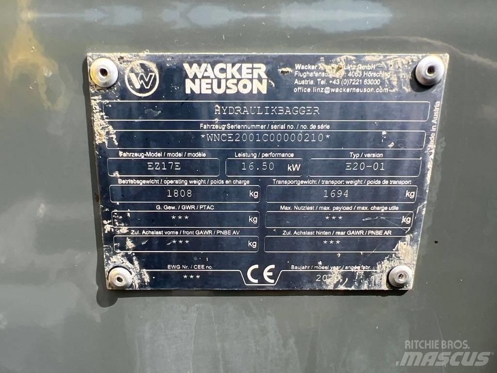 Wacker Neuson EZ17e Roomikekskavaatorid