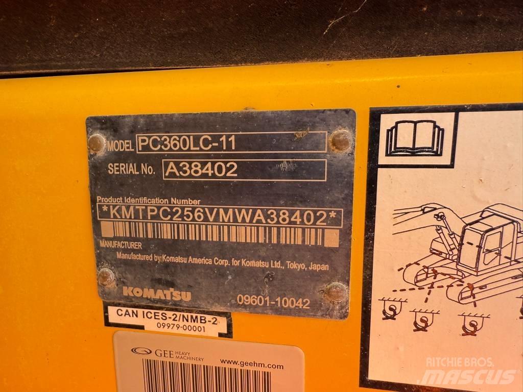 Komatsu PC360LC-11 Roomikekskavaatorid