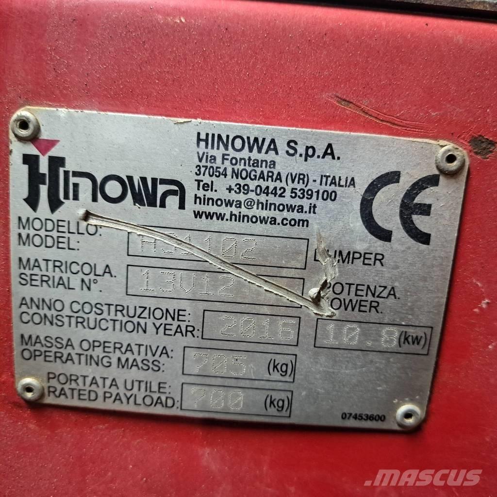 Hinowa HS1102 Roomikkallurid