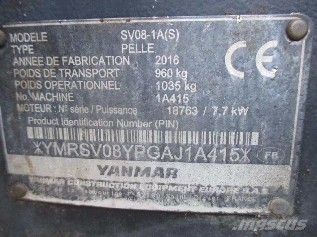 Yanmar SV 08-1 A Miniekskavaatorid < 7 t