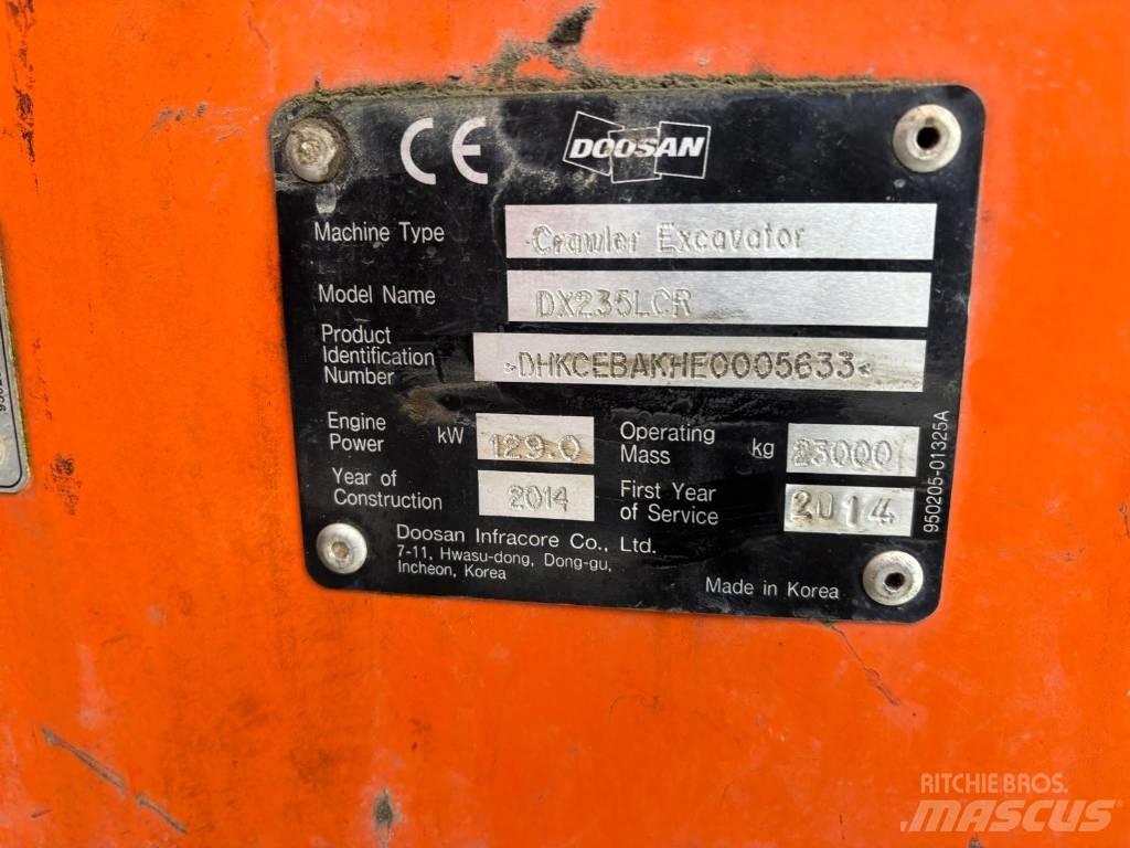 Doosan DX225 LC R Roomikekskavaatorid