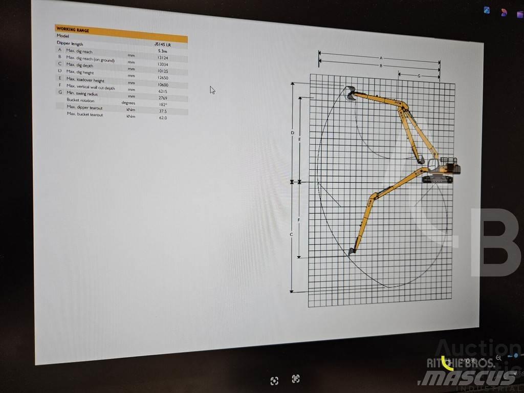 JCB JS 145 LR Roomikekskavaatorid