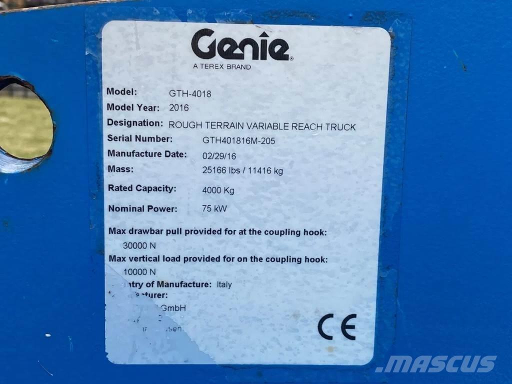 Genie GTH- 4018 Teleskooplaadurid