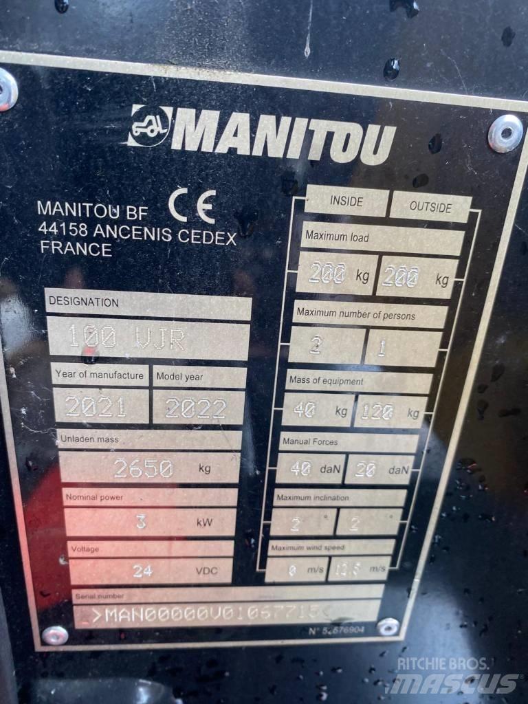 Manitou 100 VJR Vertikaalsed mast tõstukid