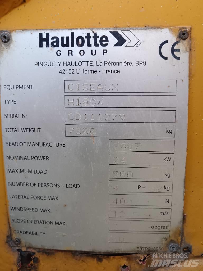 Haulotte H 18 SX Käärtõstukid