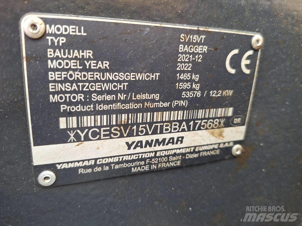 Yanmar SV 15 Miniekskavaatorid < 7 t