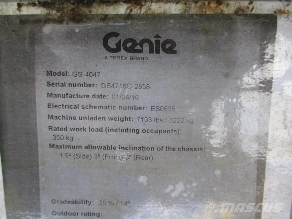 Genie GS 4047 Käärtõstukid