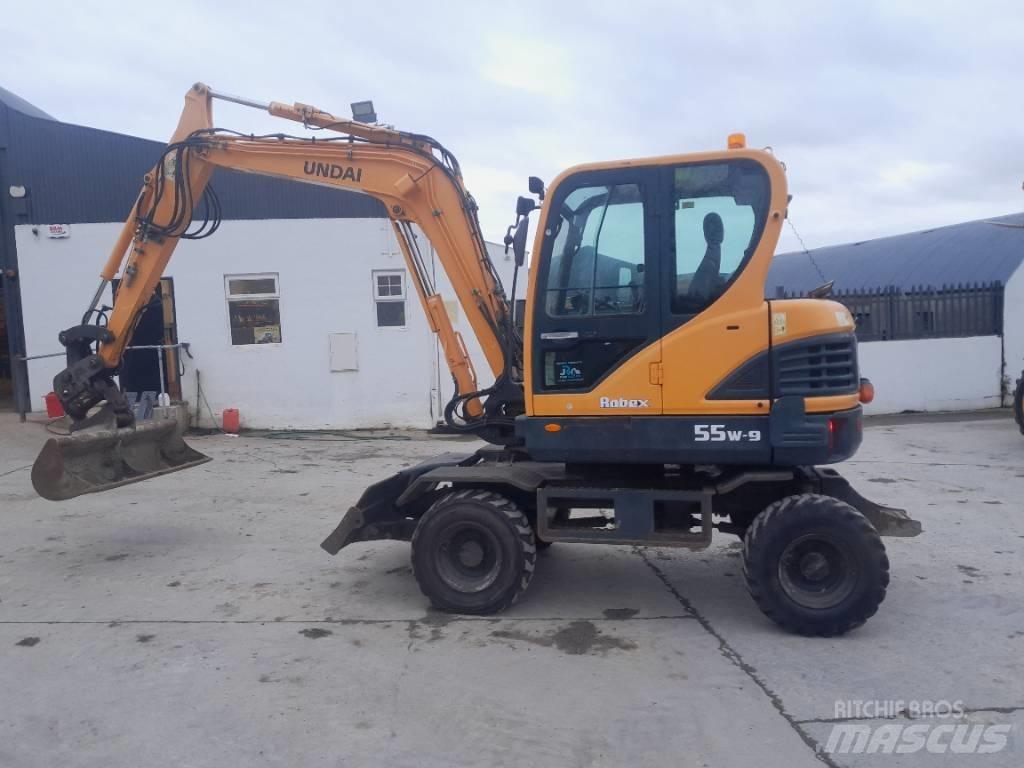 Hyundai R55 W-9 Ratasekskavaatorid